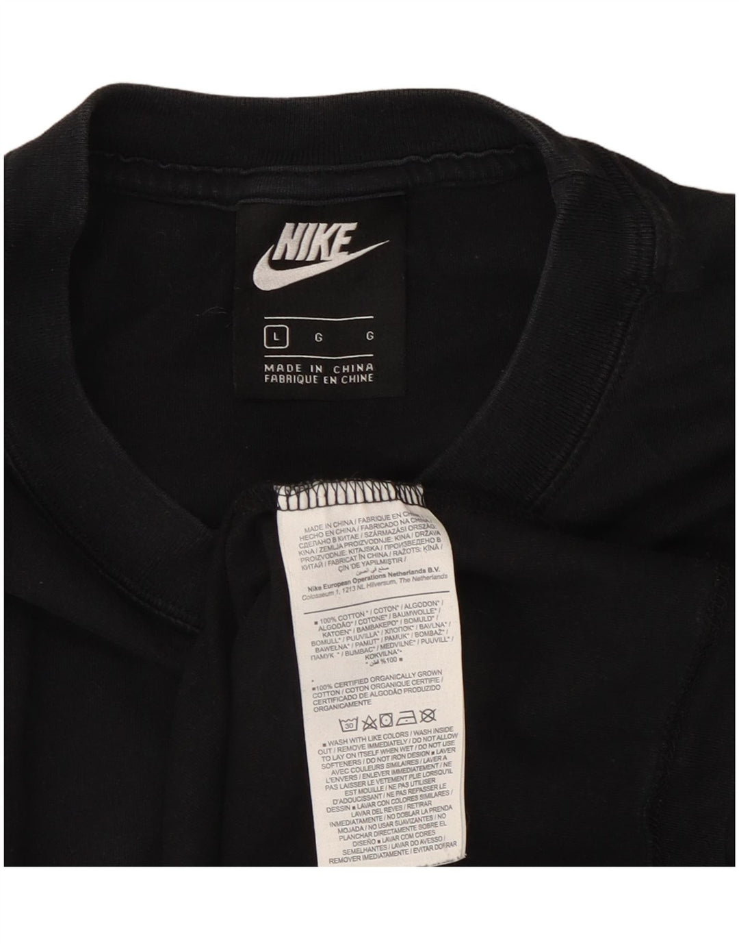 Męski T-shirt Nike, duży, czarny, bawełniany