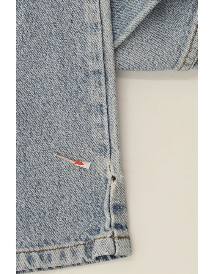 Damskie jeansy Wrangler Texas Straight W34 L32 Niebieskie bawełniane