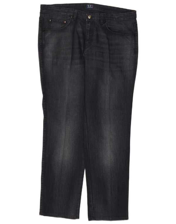 Trussardi Mens Straight Jeans W40 L31 Navy Blue Cotton