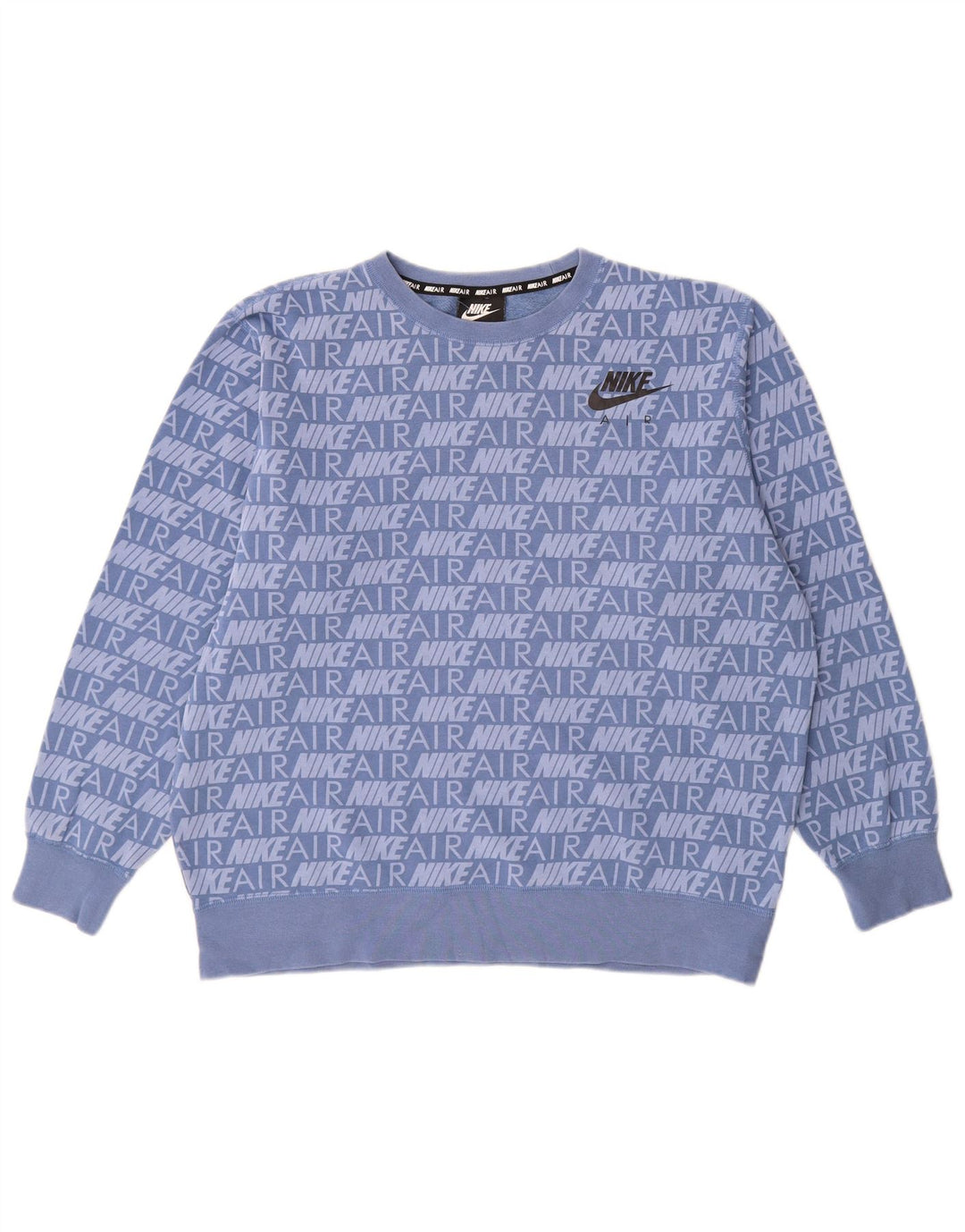 Damski sweter oversize NIKE Graphic UK 14, średni niebieski, bawełniany