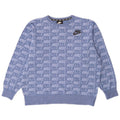Damski sweter oversize NIKE Graphic UK 14, średni niebieski, bawełniany