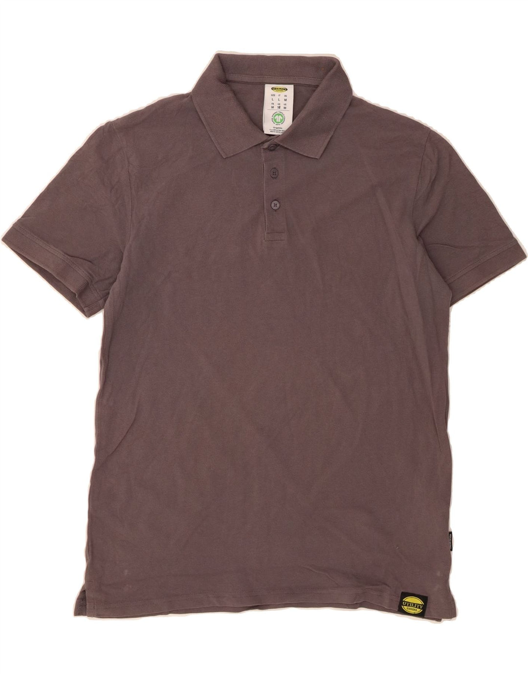 DIADORA Mens Polo Shirt Large Grey Cotton Vintage Diadora and Second-Hand Diadora from Messina Hembry 
