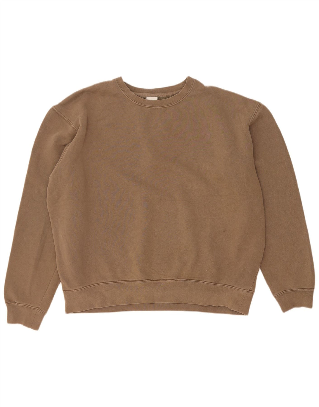 Męski sweter Zara, duży, brązowy, bawełniany