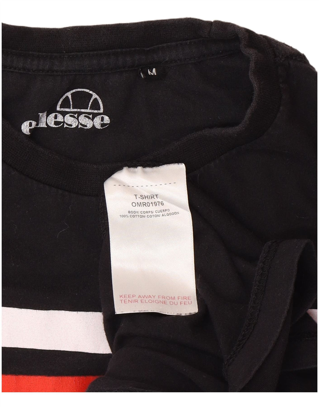 Męska koszulka z grafiką Ellesse Top, bawełniana, w kolorze średniej czerni