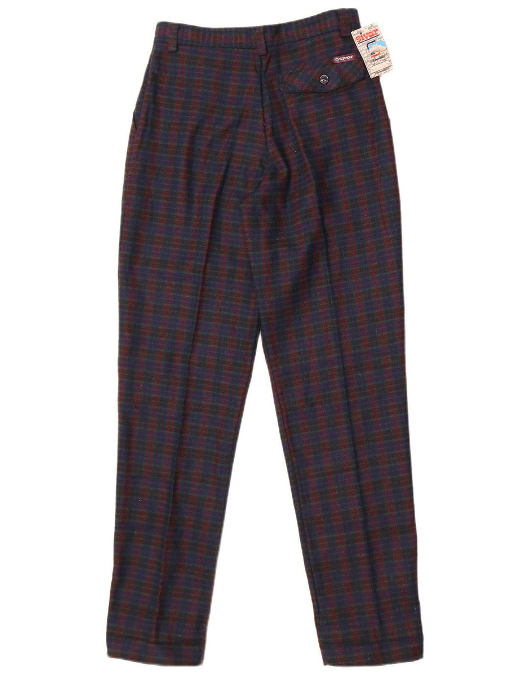 Spodnie damskie Sivar Pegged Chino IT 42 Medium W26 L30 Granatowa kratka