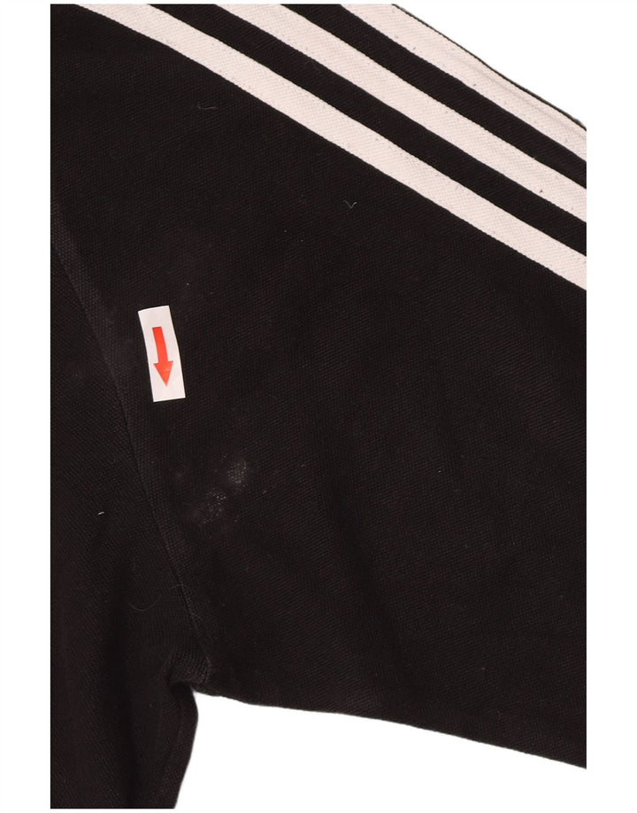 Adidas Męskie Graficzne Topy Z Długim Rękawem Średniej Czarnej Bawełny