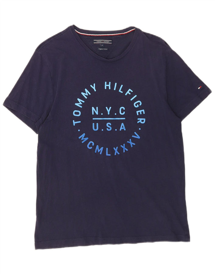 Męska koszulka graficzna Tommy Hilfiger Top Medium Granatowa