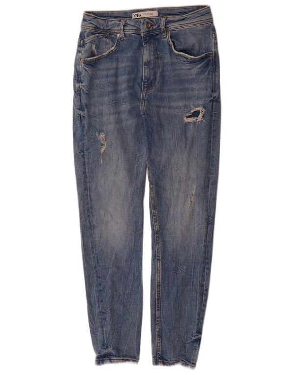 Męskie jeansy Zara w trudnej sytuacji, EU 36 XS W29 L27, niebieska bawełna