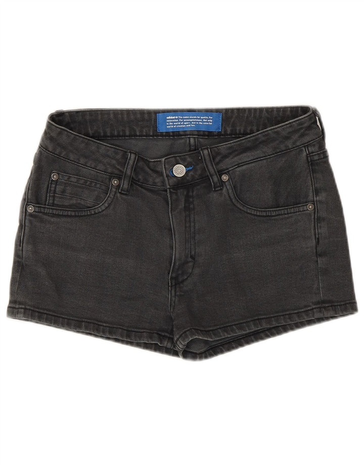 Damskie spodenki jeansowe ADIDAS W26 Małe, szare, bawełniane