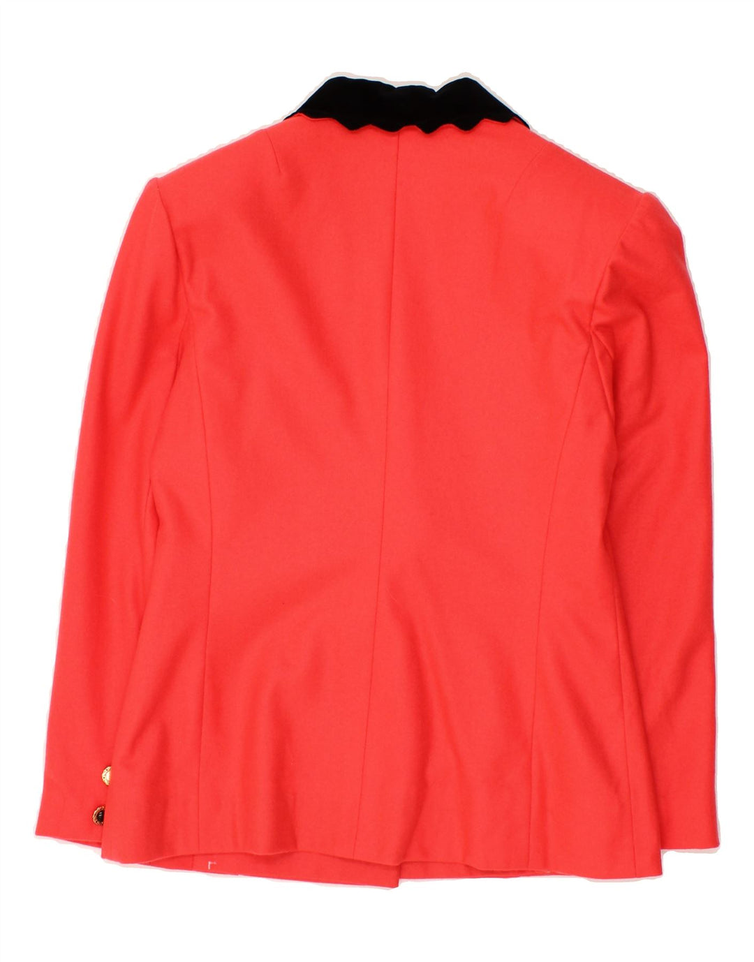 VINTAGE Womens 3 Button Blazer Jacket UK 14 Medium Orange Vintage Vintage and Second-Hand Vintage from Messina Hembry 