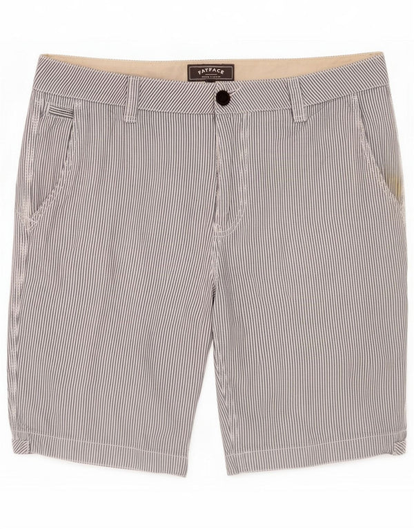 Fat Face Męskie spodenki chino XL W38 Niebieskie prążki bawełniane
