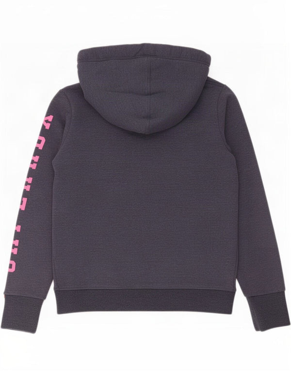 Damski sweter z kapturem Superdry Graphic UK 14, średni granatowy, bawełniany