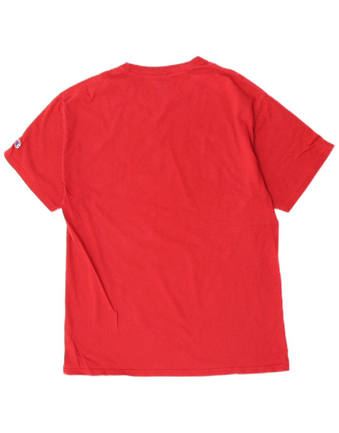 Męski T-shirt Champion z grafiką, duży, czerwony, bawełniany