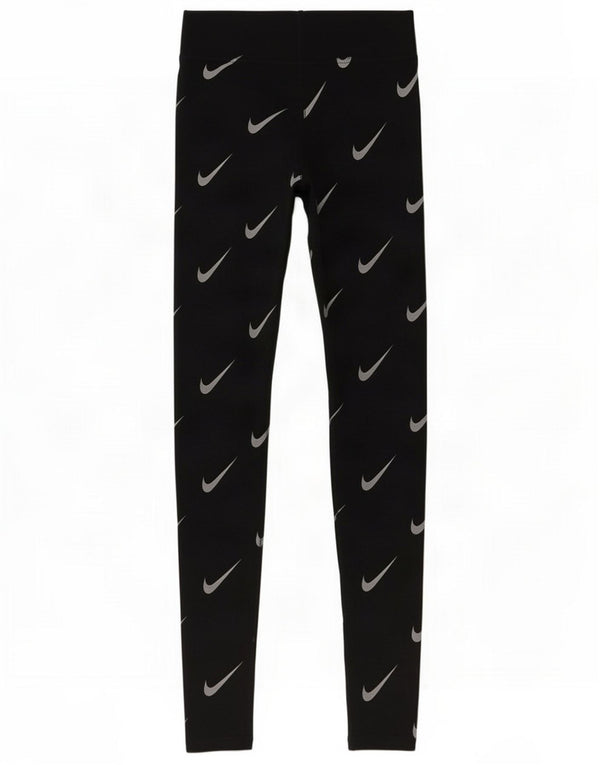 Damskie legginsy Nike Graphic UK 4 XS Czarne bawełniane