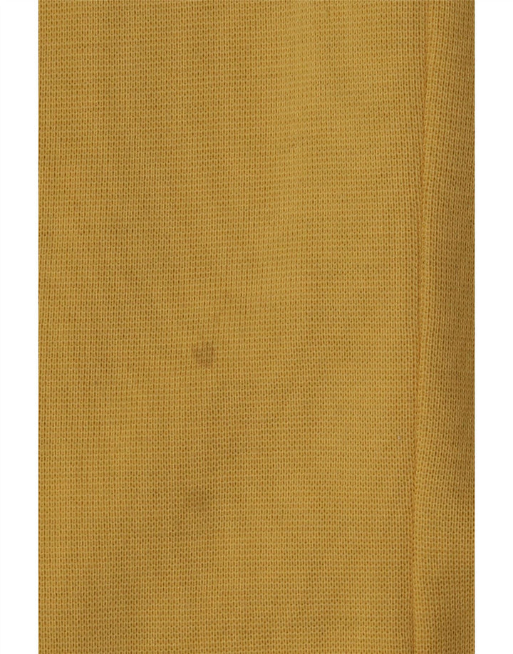 Luisa Spagnoli Damska marynarka z dzianiny zapinana na 1 guzik UK 10 Mała żółta wełna