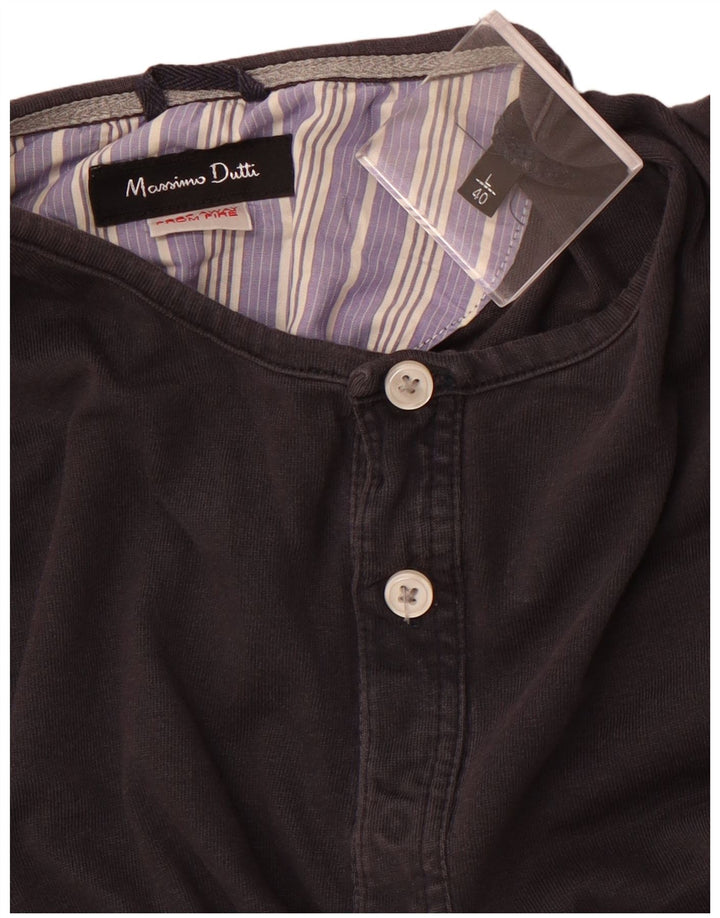 Koszulka męska MASSIMO DUTTI, duża, granatowa