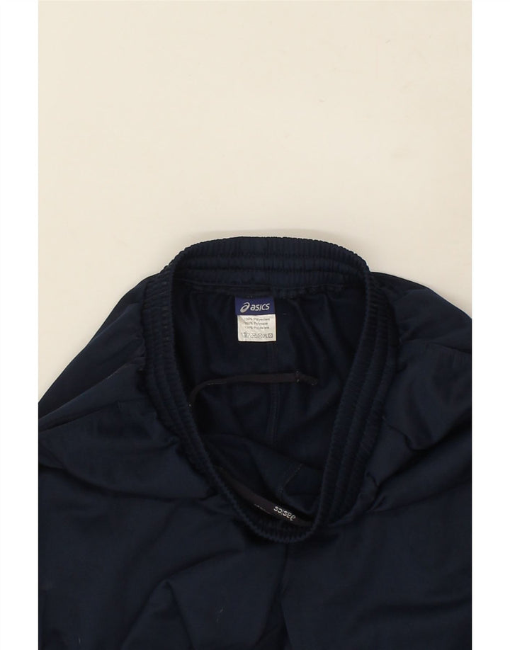ASICS Womens Tracksuit Trousers Small Navy Blue Polyester Vintage Asics and Second-Hand Asics from Messina Hembry 