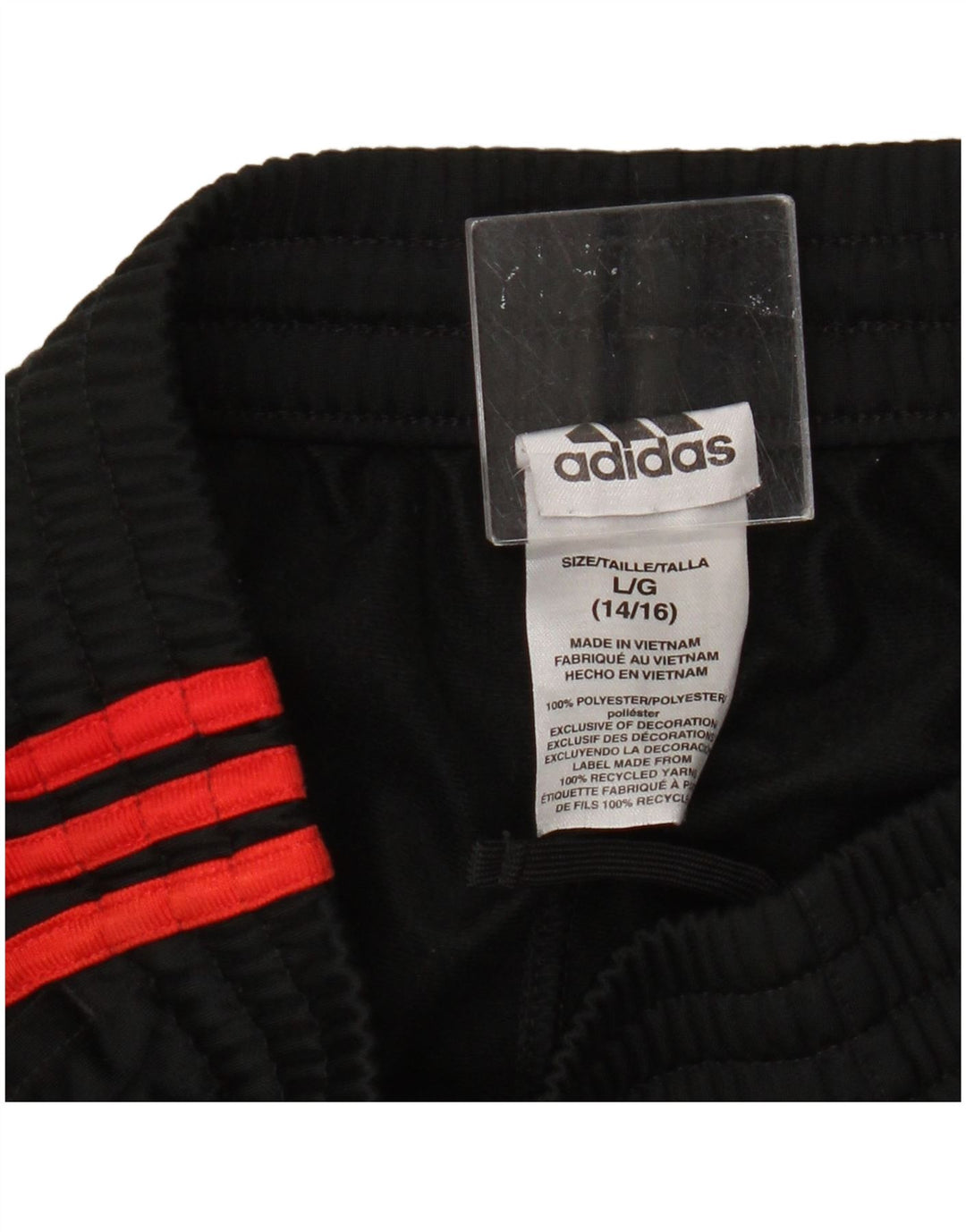 Adidas Chłopięce Spodnie Dresowe Joggery 12-13 Lat Duże Czarne Poliester
