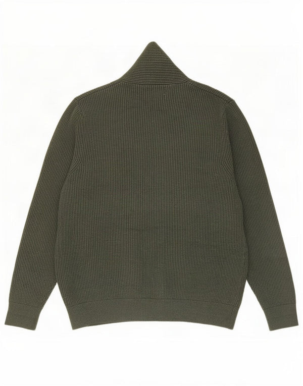 Marks & Spencer Męski sweter rozpinany 2XL Zielony poliester