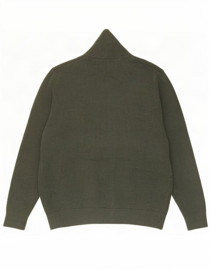 Marks & Spencer Męski sweter rozpinany 2XL Zielony poliester