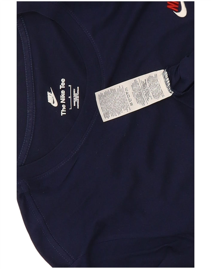 T-shirt męski Nike, duży, granatowy, bawełniany