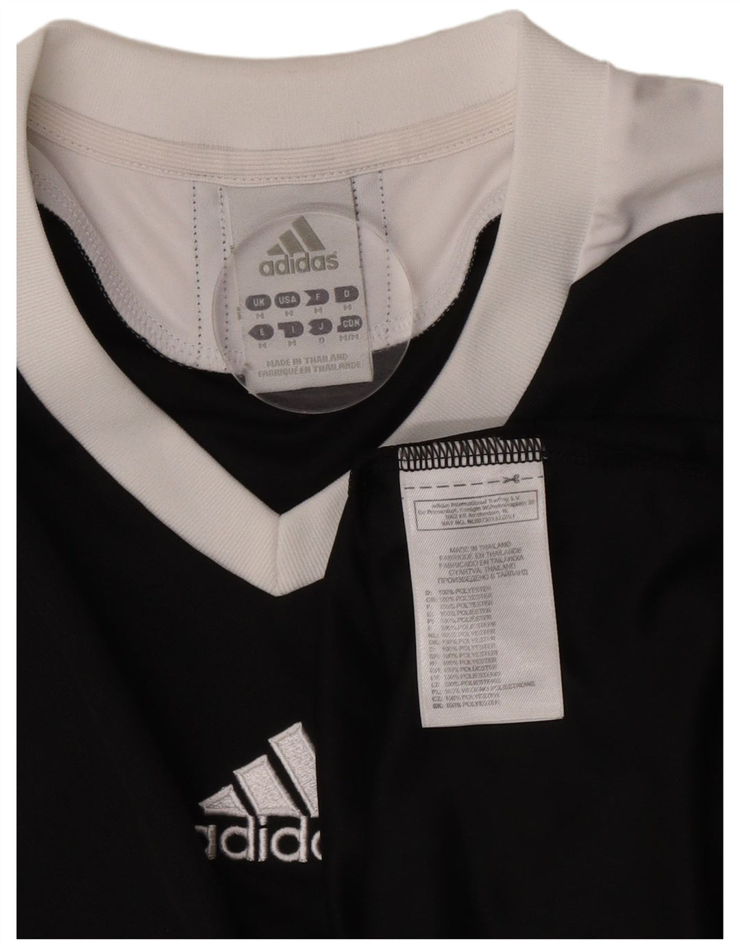 Męska koszulka Adidas Climalite Top, średni czarny poliester z blokami kolorów