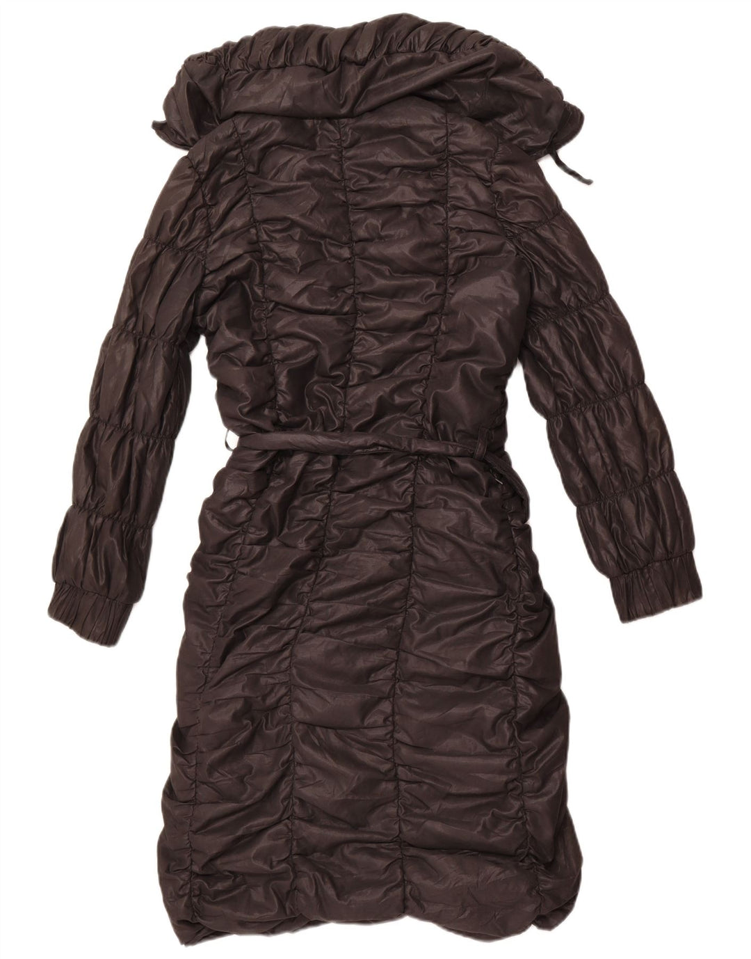 Damski płaszcz ocieplany Stefanel IT 42, średni czarny poliester