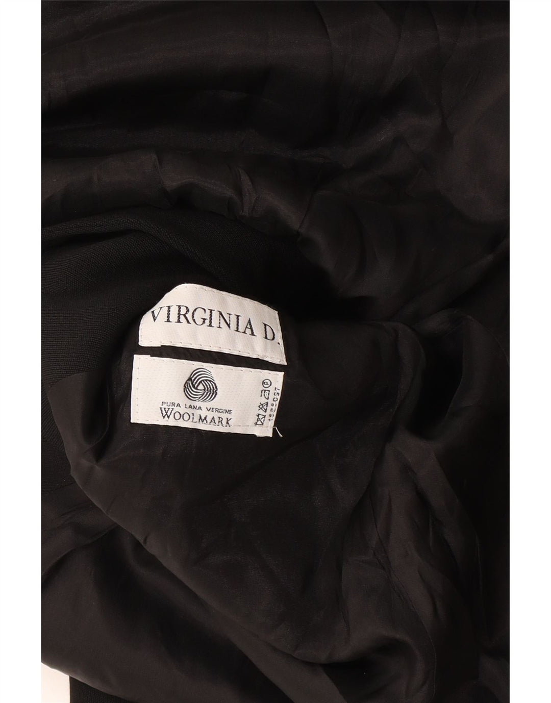 Vintage damska marynarka o przedłużonym fasonie, zapinana na 4 guziki, UK 14, średnia czarna