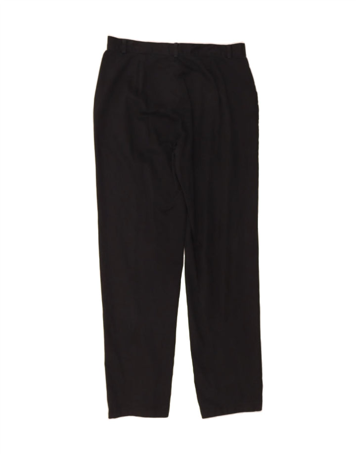 DOCKERS Womens Straight Suit Trousers W32 L32 Black Cotton Vintage Dockers and Second-Hand Dockers from Messina Hembry 