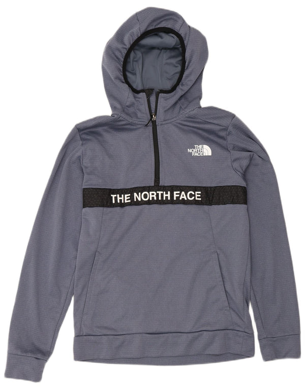 Chłopięcy sweter The North Face z kapturem i zamkiem błyskawicznym, 14-15 lat XL, niebieski