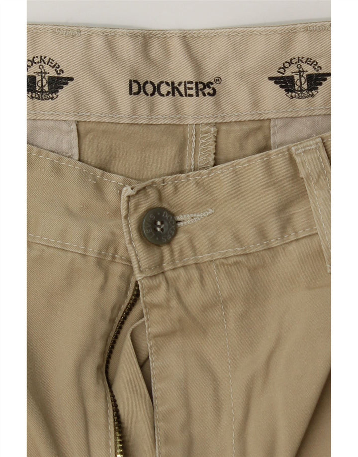 DOCKERS Mens Pegged Chino Shorts W33 Medium Beige Vintage Dockers and Second-Hand Dockers from Messina Hembry 
