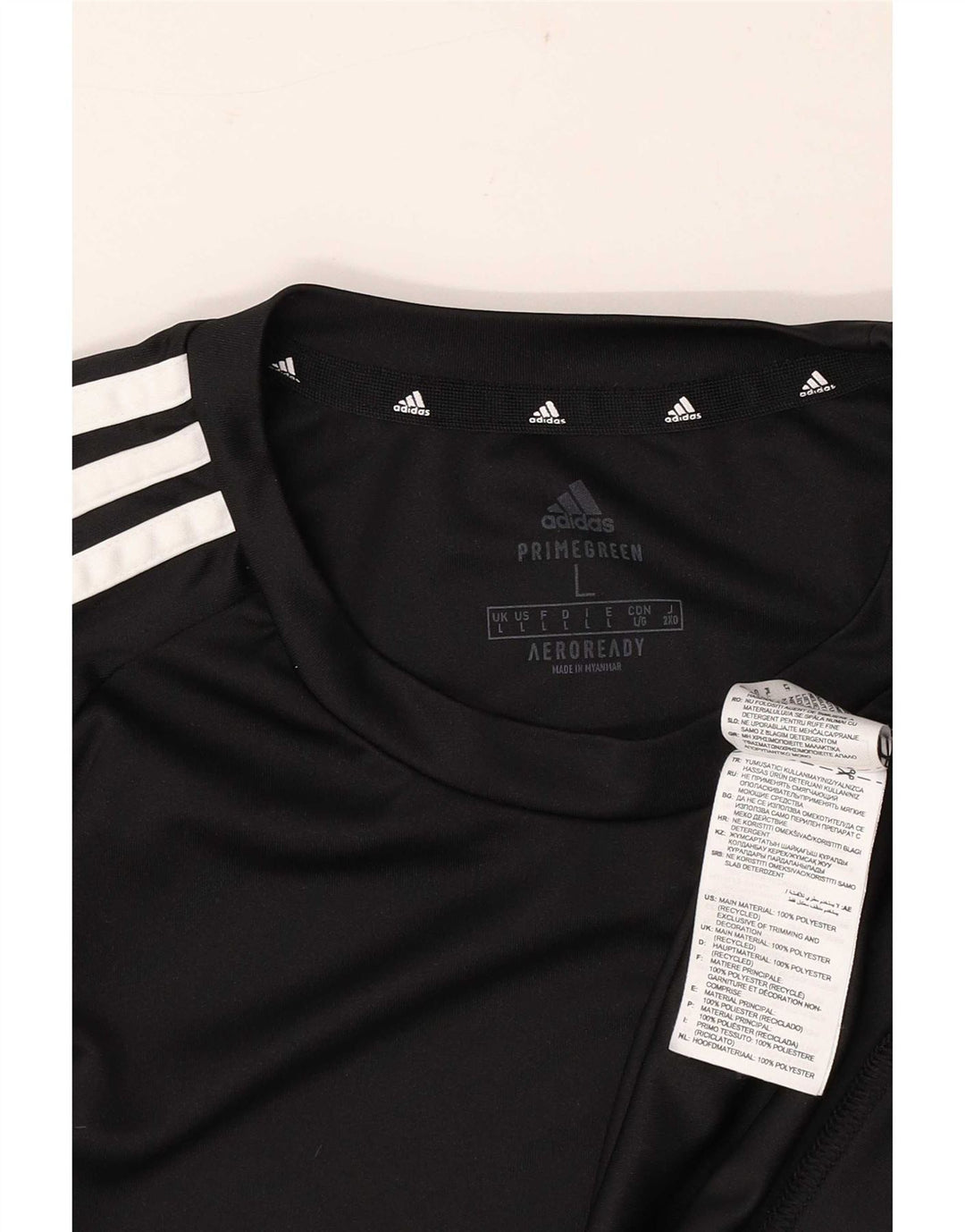 Męska koszulka Adidas Aeroready Top, duża, czarna, z poliestru