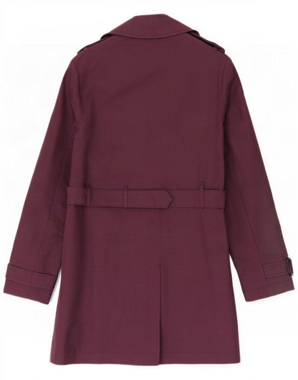 Jack Wills Damski trencz UK 10 Small, bordowa bawełna