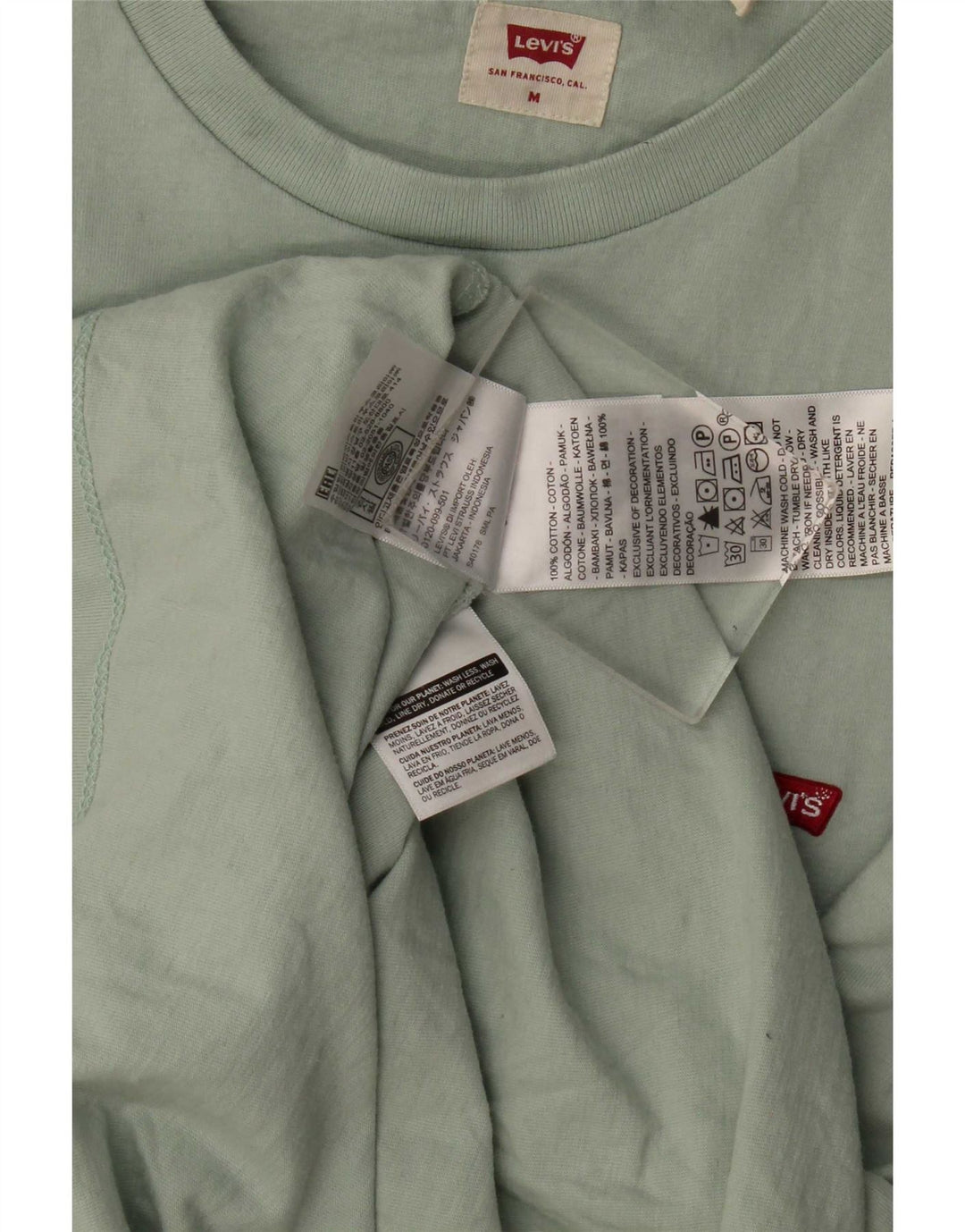 Koszulka męska Levi's Top, średnia, zielona bawełna