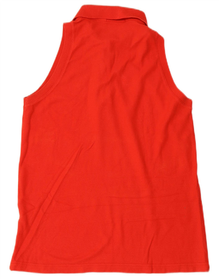 Damska koszulka polo bez rękawów FILA IT 46, duża, czerwona, bawełniana