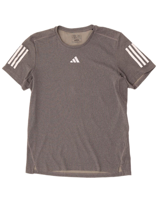 Męska koszulka Adidas Aeroready o regularnym kroju, duża, szara, z poliestru