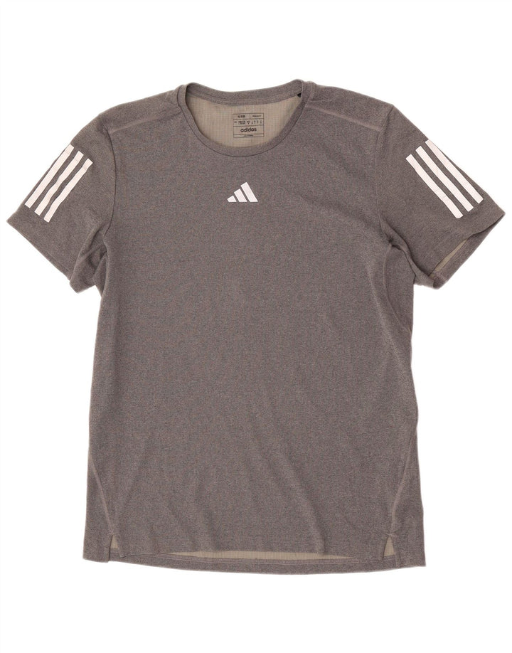 Męska koszulka Adidas Aeroready o regularnym kroju, duża, szara, z poliestru