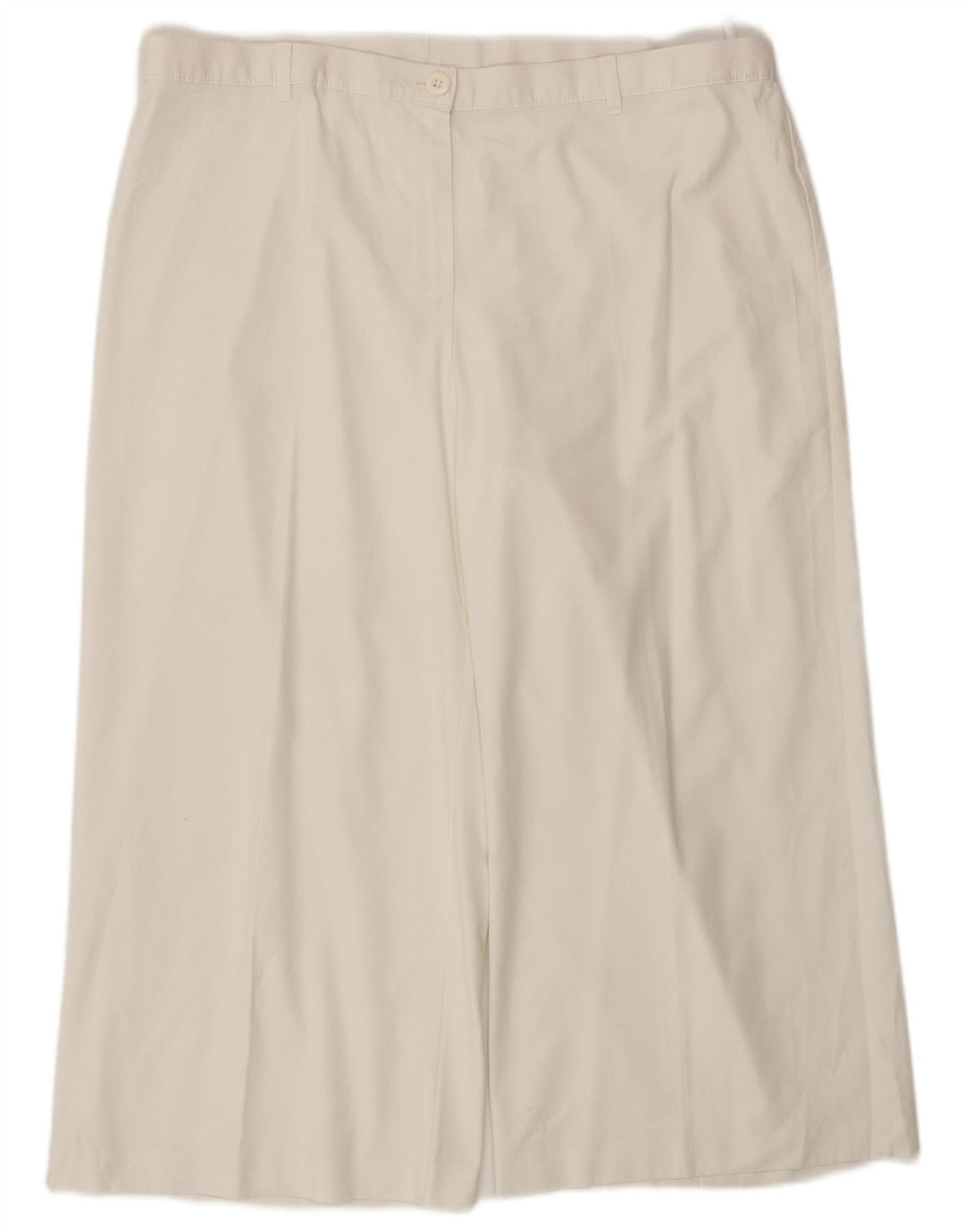 Marks & Spencer Damskie spodnie capri z wysokim stanem W38 L22 białe