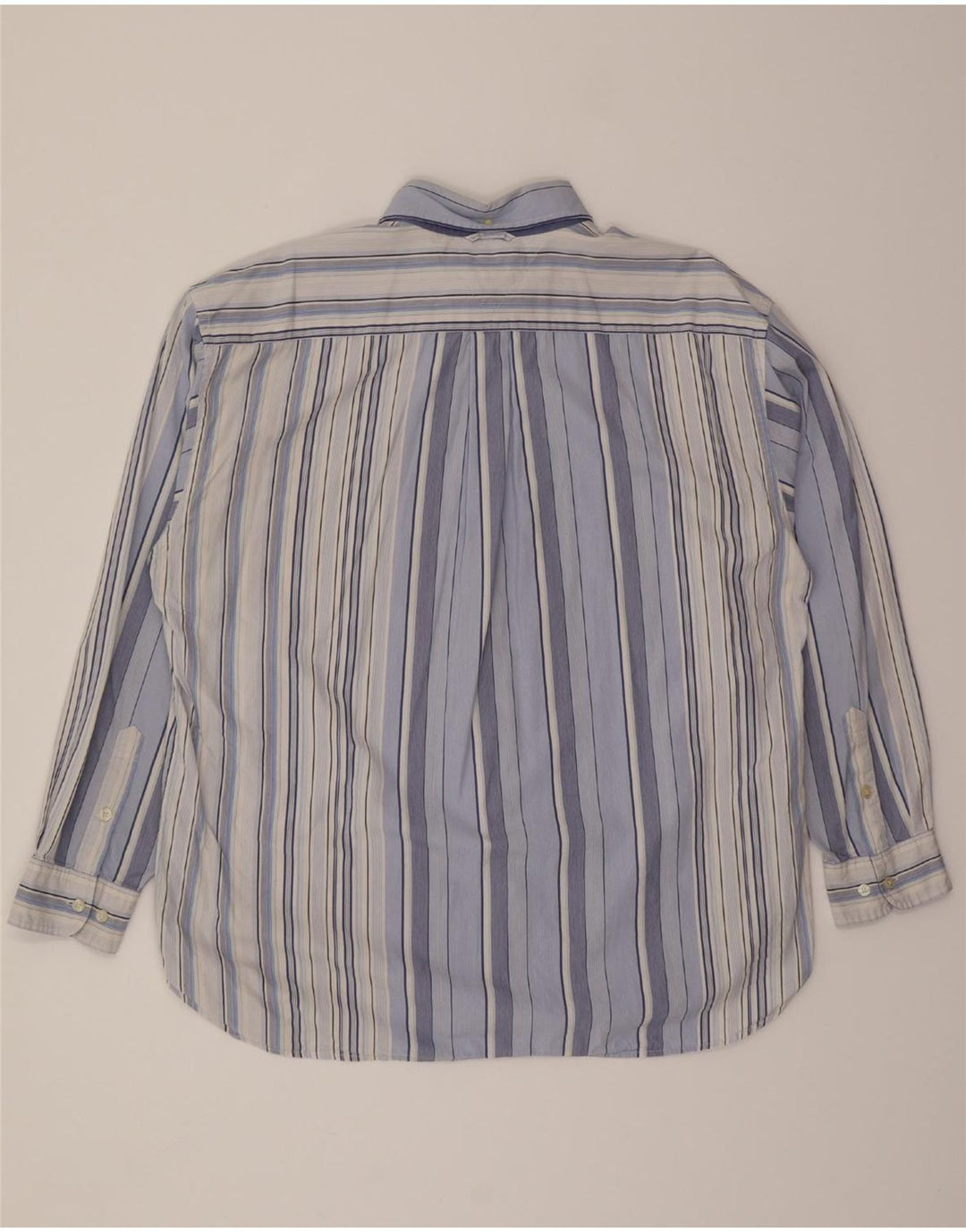 TOMMY HILFIGER Mens Shirt XL Blue Striped Vintage Tommy Hilfiger and Second-Hand Tommy Hilfiger from Messina Hembry 