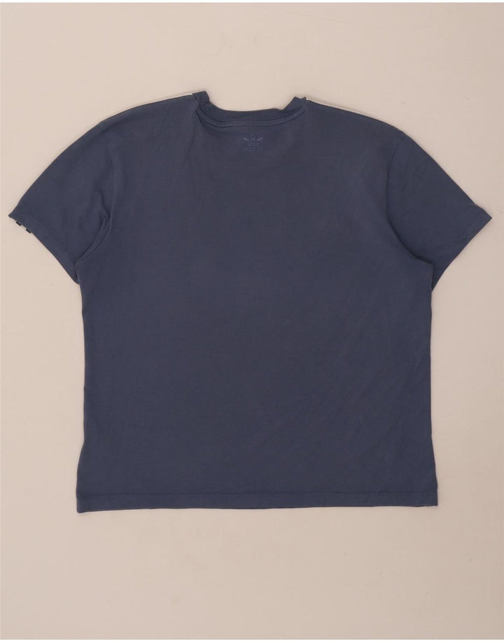 Damska koszulka Adidas Top UK 12 Medium Blue Cotton
