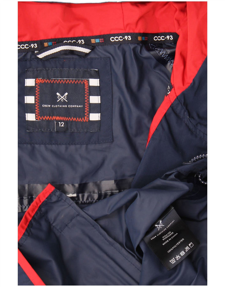 Damska kurtka przeciwdeszczowa Crew Clothing Graphic UK 12 w kolorze średniego granatu
