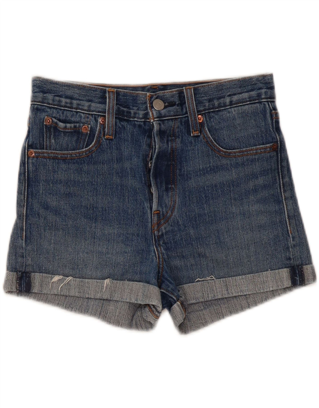 Damskie spodenki jeansowe Levi's W26 Small, niebieskie, bawełniane