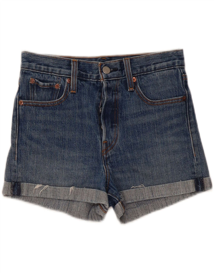 Damskie spodenki jeansowe Levi's W26 Small, niebieskie, bawełniane