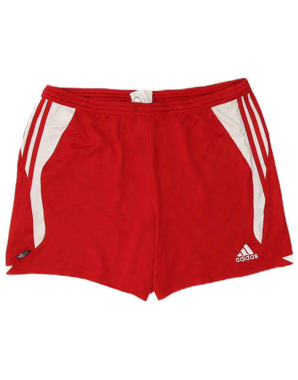 Męskie spodenki sportowe Adidas Climalite XL z poliestru w kolorze czerwonym