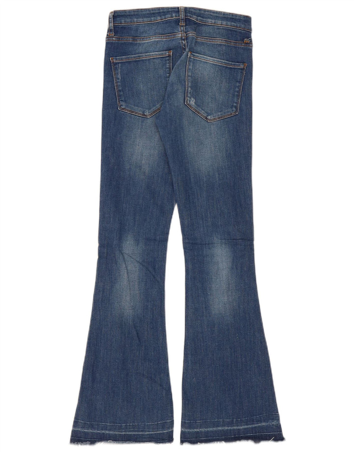 Damskie jeansy rozkloszowane Zara EU 34 2XS W24 L31 Niebieskie