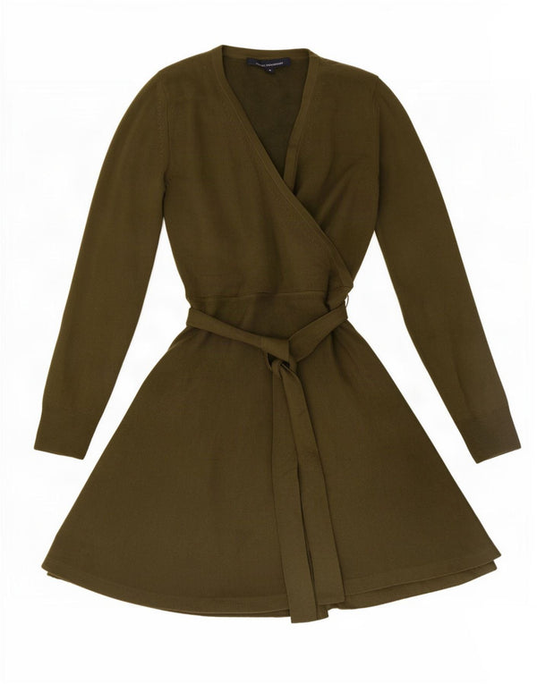 Damska sukienka sweterkowa z długim rękawem French Connection UK 12 Medium Khaki