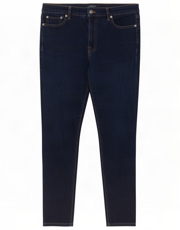 Ralph Lauren Damskie jeansy skinny US 10 Large W32 L27 Granatowa bawełna