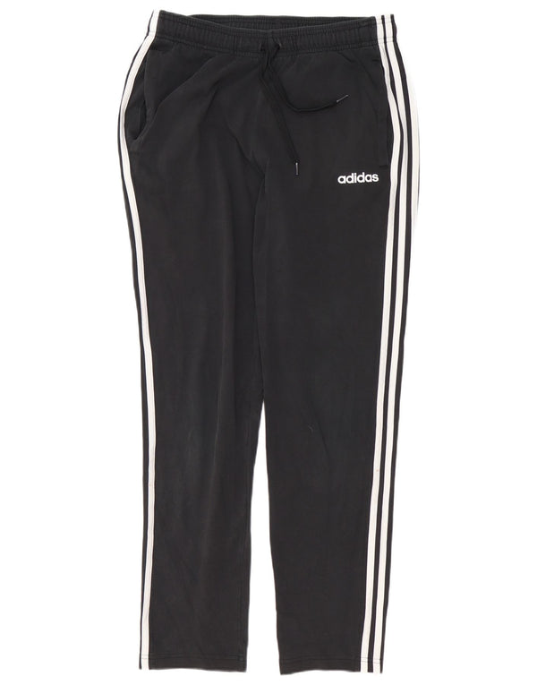 Męskie spodnie dresowe Adidas, średnie czarne, bawełniane