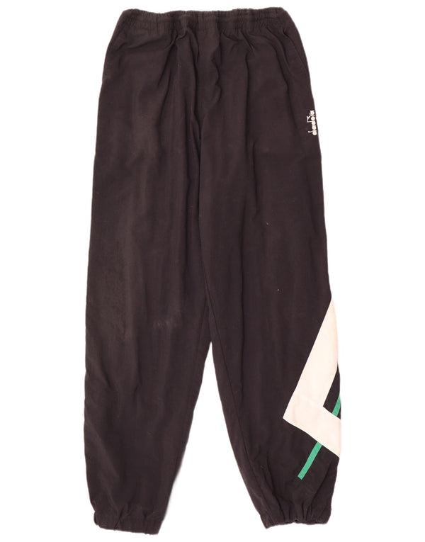 Męskie spodnie dresowe Diadora Joggers XL Czarny poliamid z blokami kolorów
