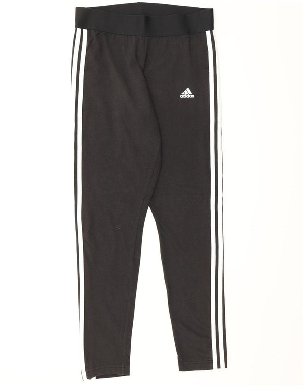 Legginsy damskie ADIDAS UK 12/14, średnia czarna bawełna